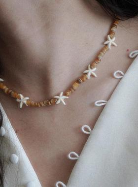 跳舞的海星小众ins锁骨链