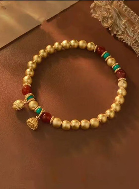 复古好运莲莲手链古韵国潮风