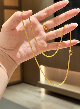 古法金钛钢不掉色肖邦链素链