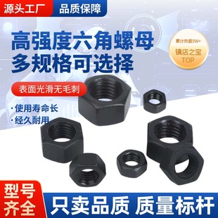 GB6171 GB6176高强度细牙螺母8级10级12级六角细牙反牙螺帽蓝白锌