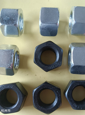 35CrMo高强度GB6175加厚螺母HG/T20634管法兰专用六角螺母蓝白锌