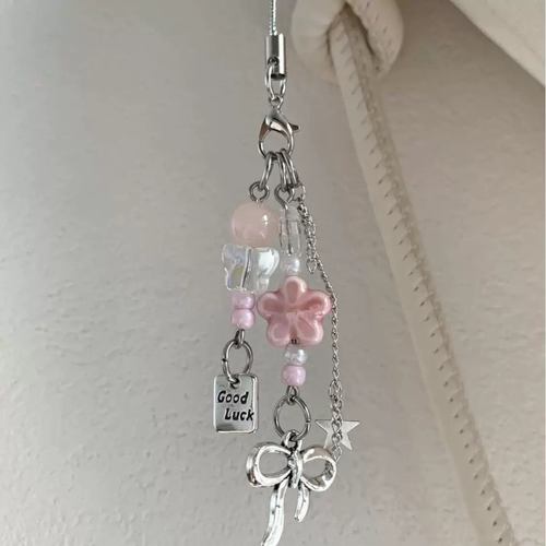 樱花季手作串珠ins风手机链
