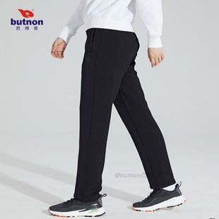 巴特侬运动裤女加绒保暖冬季针织长裤2023新款女裤休闲直筒裤3812