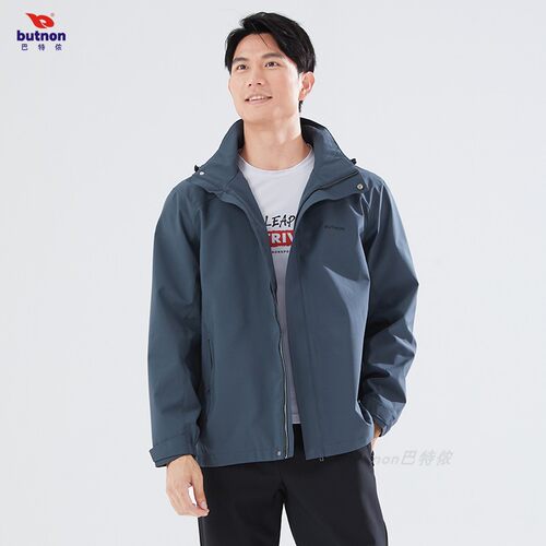 butnon巴特侬官方店运动风衣男2024秋冬季新品梭织外套运动服4601