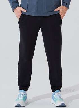 巴特侬运动裤加绒2024冬季新款男士简约基础休闲裤针织时尚3815