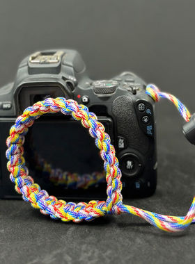 微单反相机手腕带手绳相机带手工编织相机绳配件索尼A7R5a7cA6700