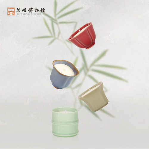 苏州博物馆陶瓷香薰蜡烛礼盒