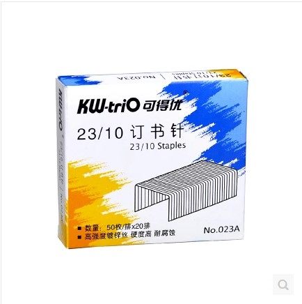 办公用品可得优订书机订书钉加厚023A 23/10书针加厚订书针 80页