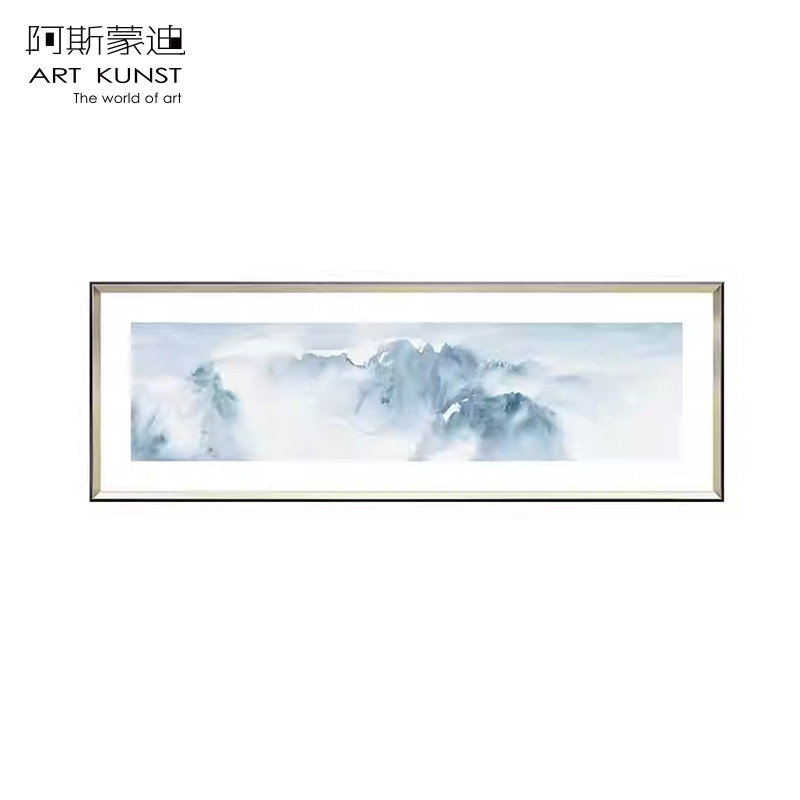 阿斯蒙迪许振手签水墨版画限量高级客厅书房装饰画国画艺术品收藏