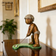 小目标 阿斯蒙迪客厅玄关装 饰摆件张慧原创青铜雕塑 艺术品