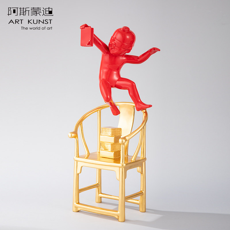 阿斯蒙迪谢克青铜雕塑原创限量版艺术品客厅玄关桌面摆件高端收藏,家居饰品,桌面摆件,淘宝优惠券,粉丝福利购,淘宝优惠卷