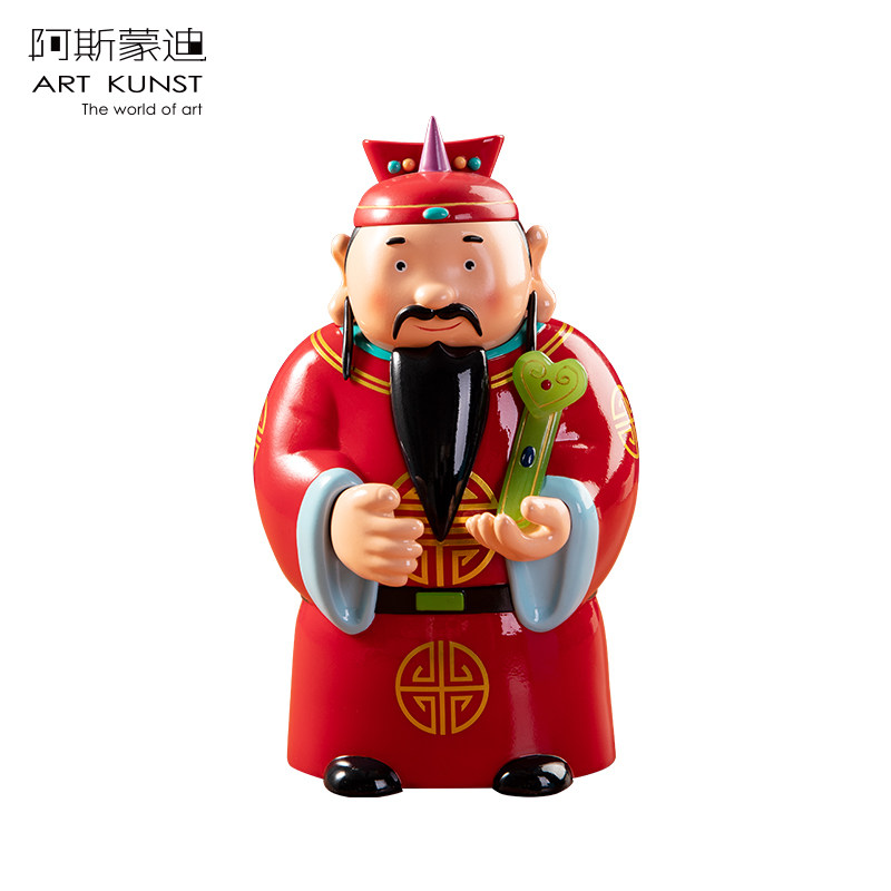 阿斯蒙迪客厅桌面财神摆件国潮招财开业礼品节日礼物收藏家居装饰,家居饰品,桌面摆件,淘宝优惠券,粉丝福利购,淘宝优惠卷