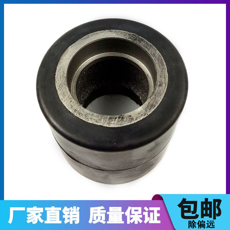 Hydraulic vehicle manual handling truck wheel rubber wheel silent wheel forklift front wheel trailer ground ox small wheel 80*70