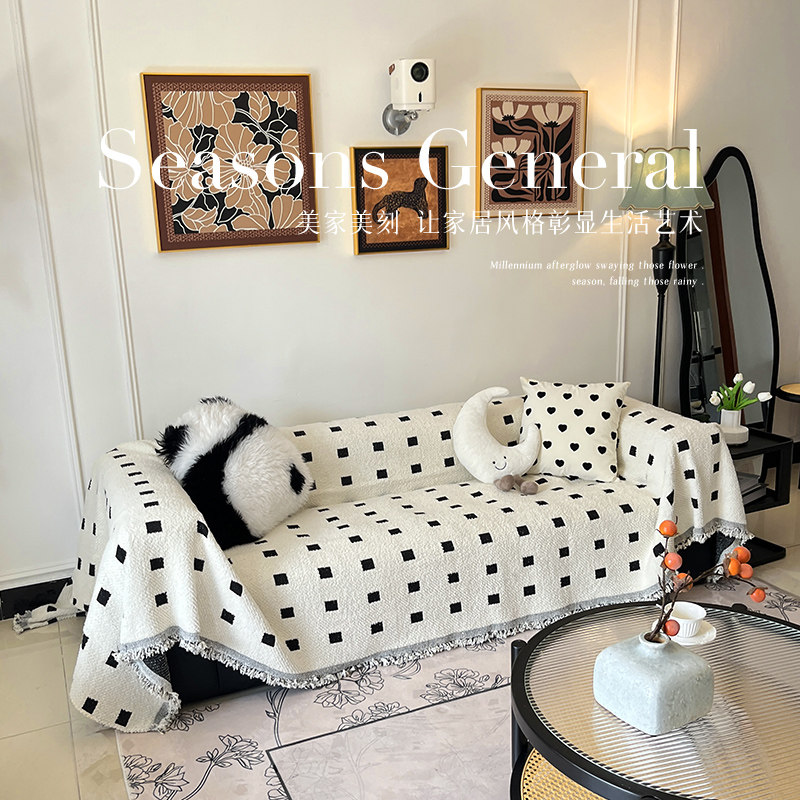 ins沙发盖布一整张全盖高级感沙发巾沙发套沙发垫2024年流行新款,居家布艺,沙发垫,淘宝优惠券,粉丝福利购,淘宝优惠卷