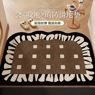 中古风入户门口地垫2026新款高级感进门加厚防滑家用玄关门垫脚垫