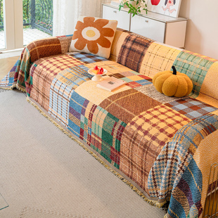 多巴胺沙发巾新款四季通用防猫抓沙发垫一整张全盖沙发盖布沙发毯