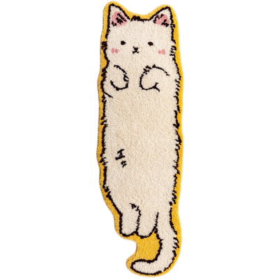 ins风可爱猫咪异形卧室床边毯