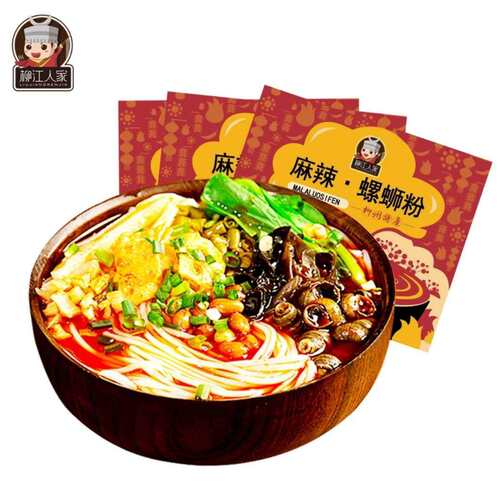 柳江人家柳州麻辣味螺蛳粉330g*3袋广西螺狮粉方便面速食螺丝粉 - 封面