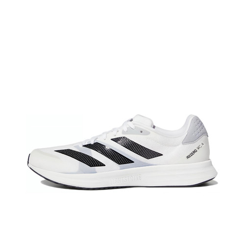 阿迪达斯adidas Adizero RC 4舒适百搭低帮休闲跑步鞋男款白黑