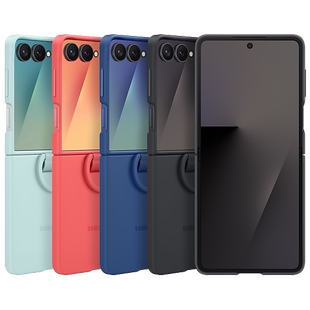 三星Galaxy Z Flip7/ Flip 指环式硅胶保护壳 SM-F7660折叠屏原装保护套 保护壳 手机壳