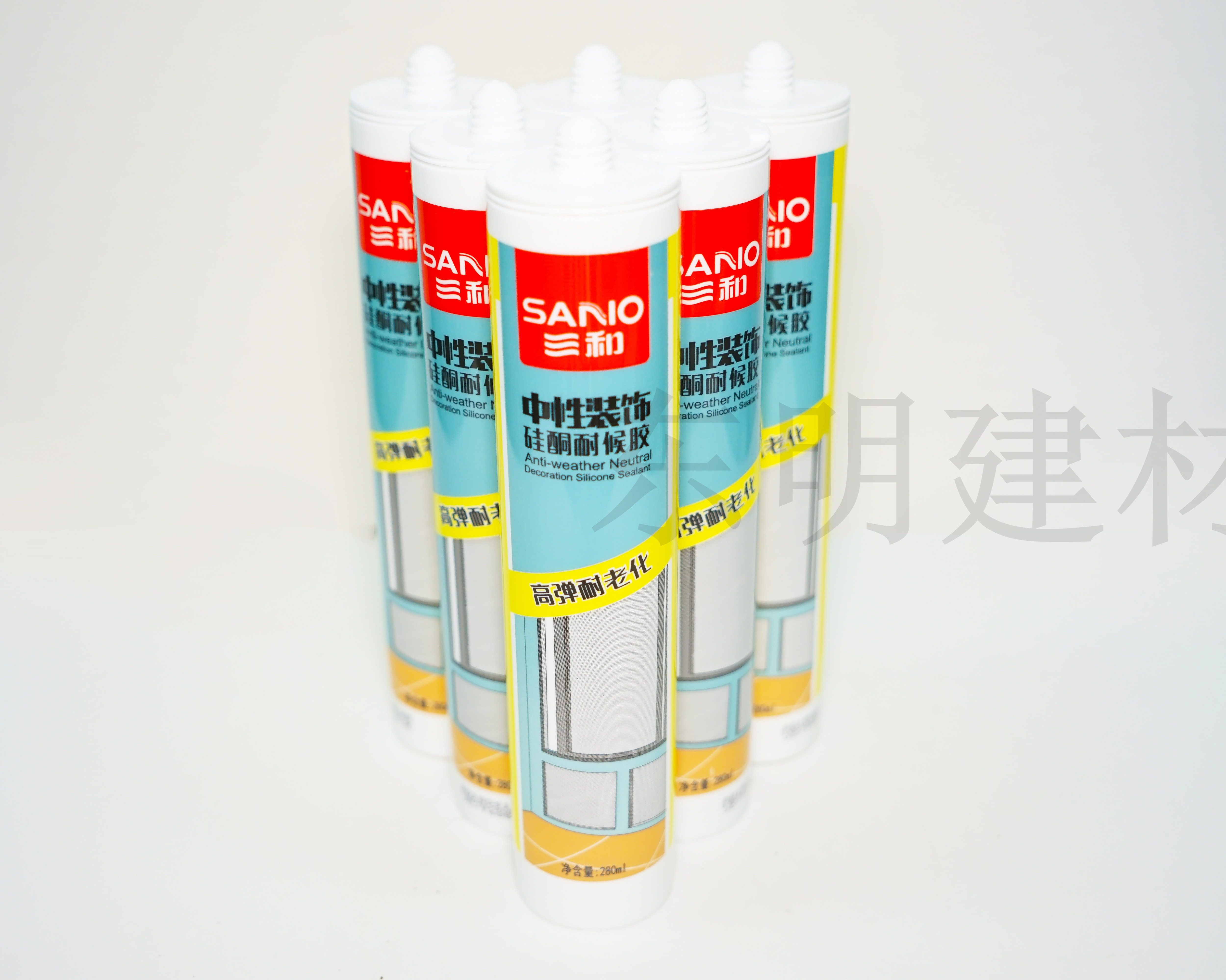 三和中性玻璃胶硅酮胶门窗填缝密封专用胶防霉耐候高弹耐老化798 - 实物图