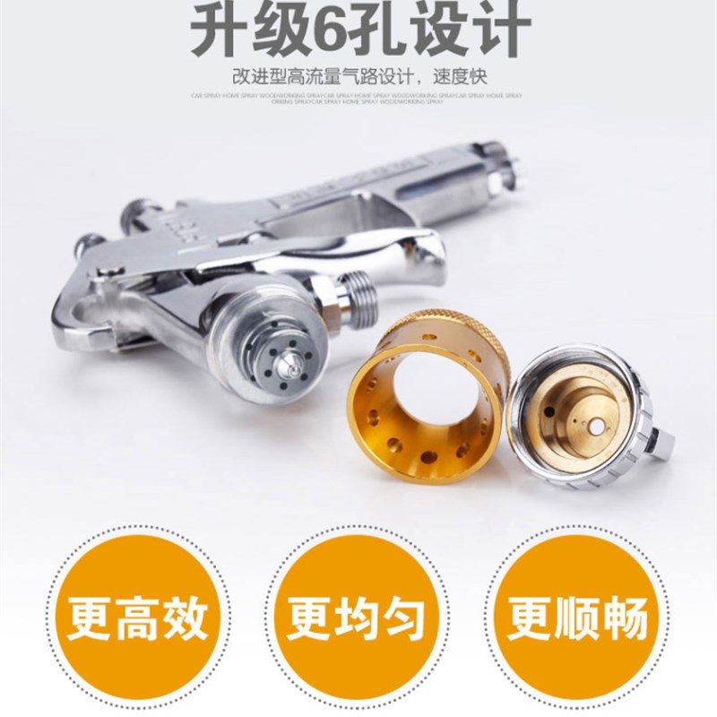 2升水包水多g彩漆喷枪涂料喷涂机气动工具压力桶乳胶漆喷漆枪喷抢