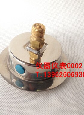 YN60ZT  1.6Mpa  轴向带边耐震压力表 面板压力表  耐震压力表