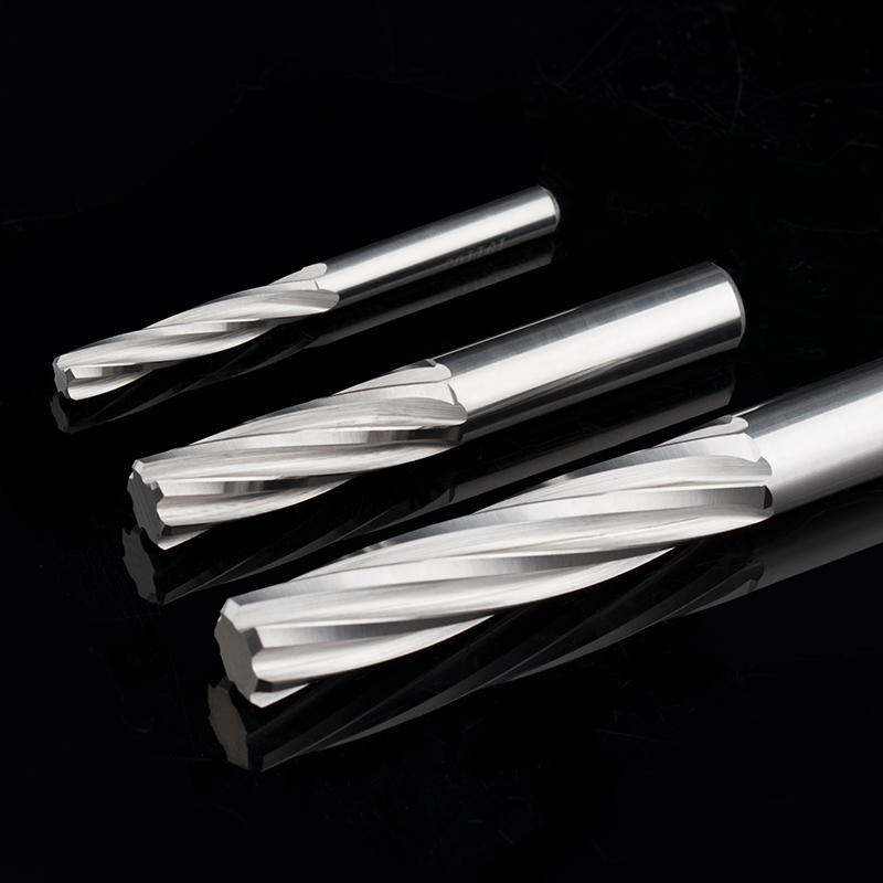 钨钢螺旋小数点铰刀机用硬质合金绞刀直柄非标正负公差H5H6H7H8H9