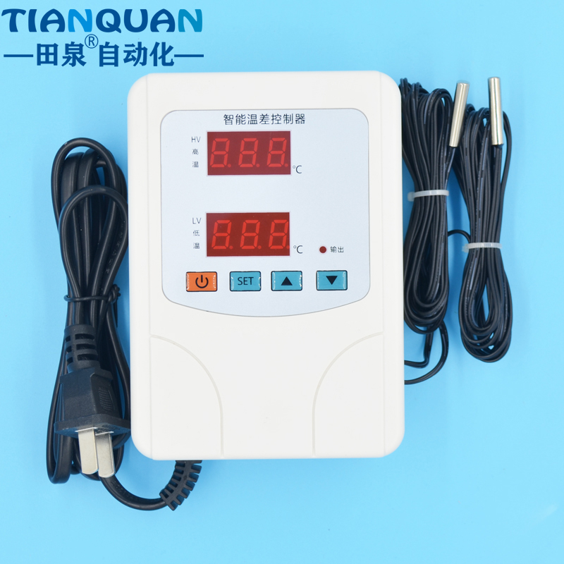 工程太阳能温差循环控制器 9901智能数显温差仪回水循环温差开关