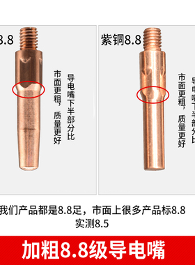导电嘴松下款车丝铬锆铜加粗45/400.8/1.0N/1.2/1.4/1.6