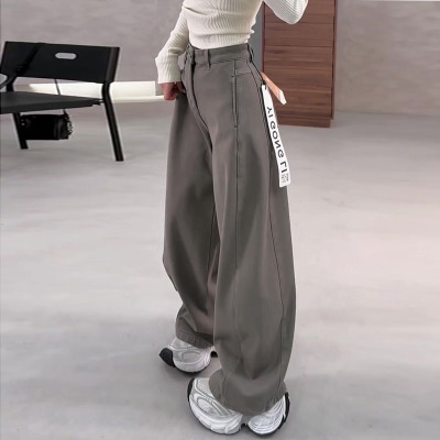 加绒加厚2025冬新款今年流行爆款高腰宽松直筒复古弯刀阔腿牛仔裤