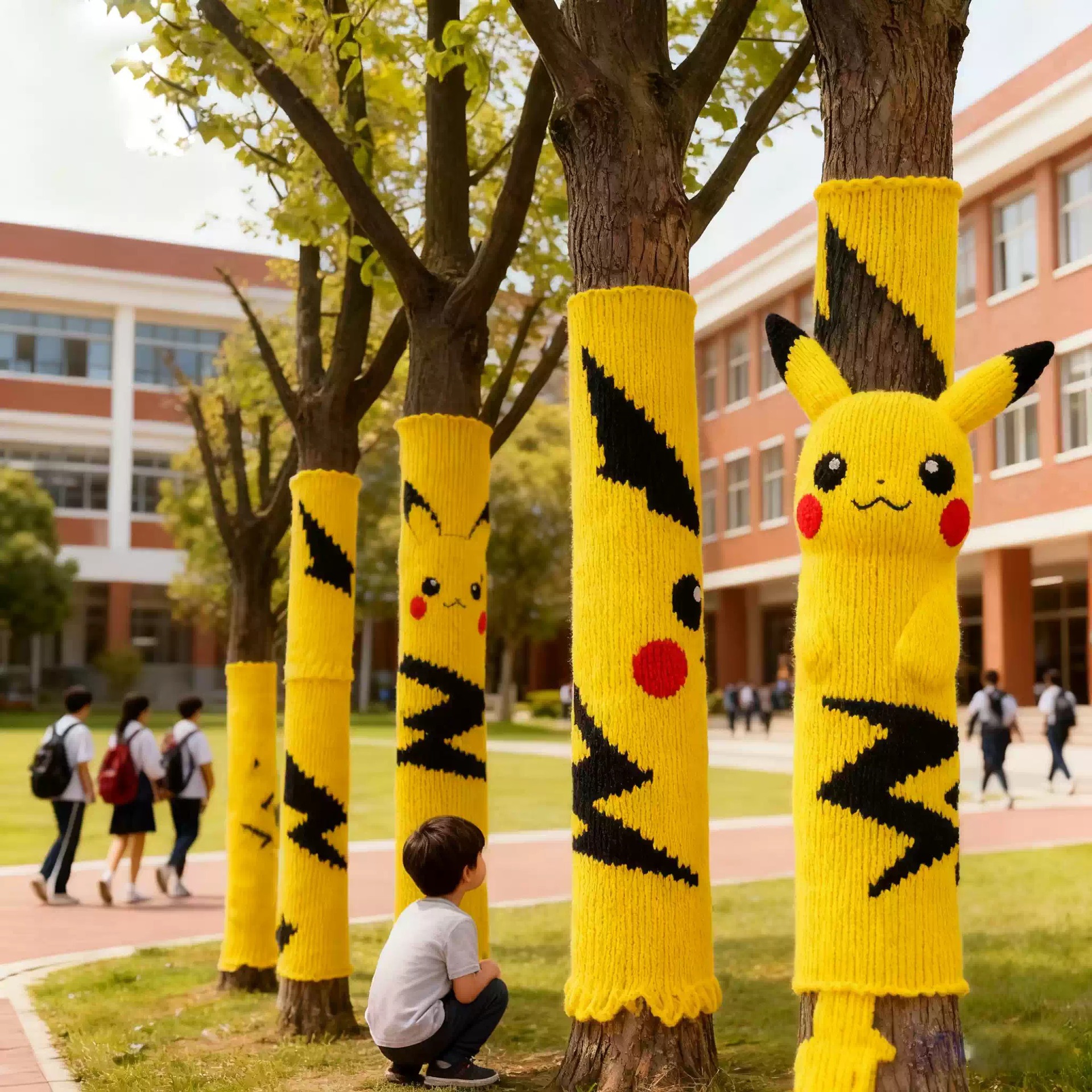 网红大树毛衣装饰定制彩色装饰