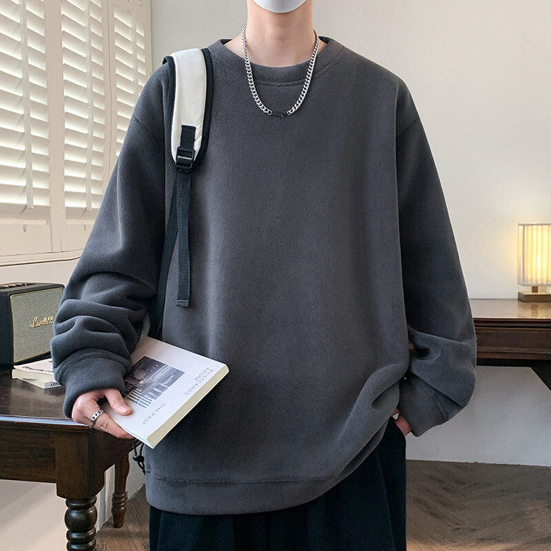 法兰绒圆领加绒加厚卫衣秋冬季一体绒保暖长袖T恤男 7270-P42元,男装,卫衣,淘宝优惠券,粉丝福利购,淘宝优惠卷