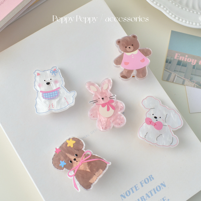 超可爱亚克力西高地小狗发夹