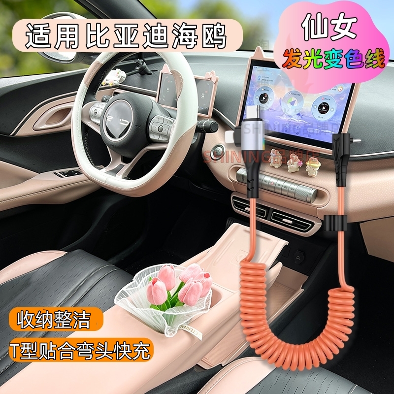 适用比亚迪海鸥海豚车载数据线