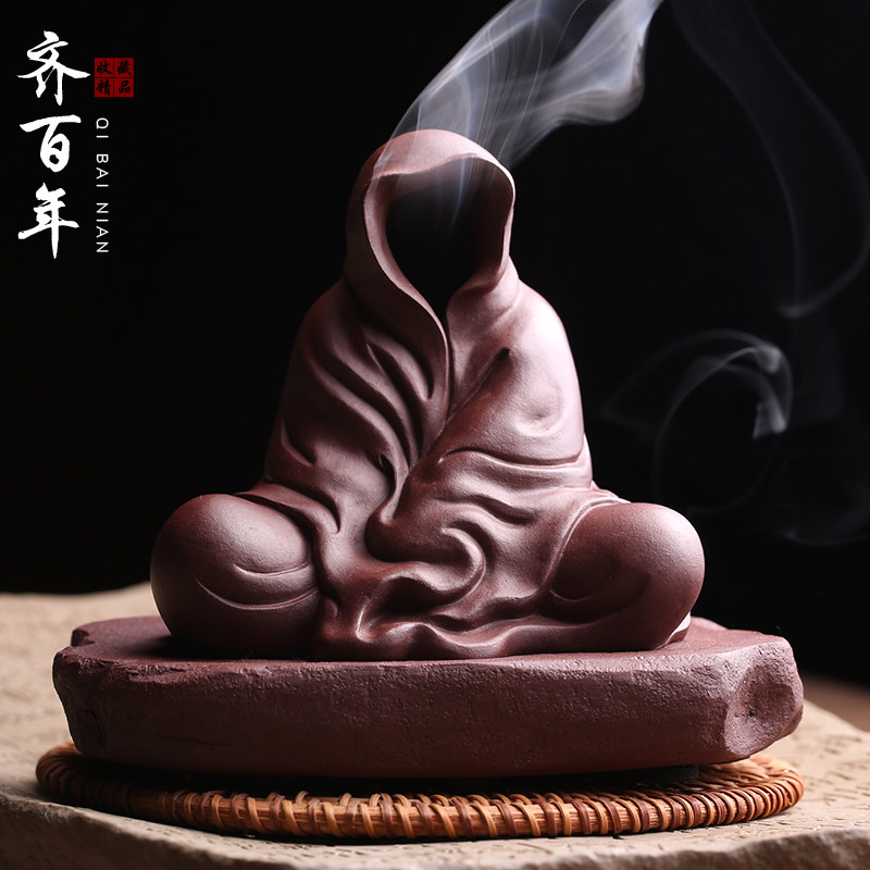 宜兴原矿紫砂无相佛香炉