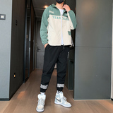 21新款春季机能工装夹克套装男开衫连帽帅气潮流搭配一套F197P80，男装卫衣，电商A086