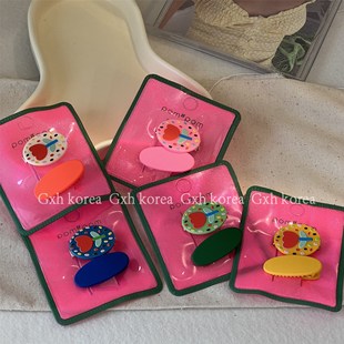 pom发夹艺术郁金香组合夹气质可爱儿童发饰亮眼外戴夹 百搭侧边夹