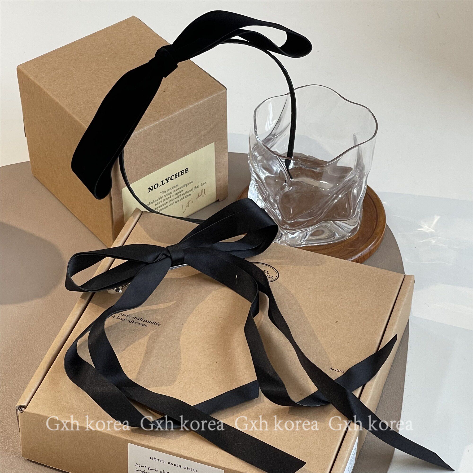 韩国进口在逃公主淑女发饰绒面蝴蝶结发箍缎面长飘带蝴蝶结弹簧夹