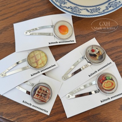 韩国kitsch烘培甜点水果系列发夹