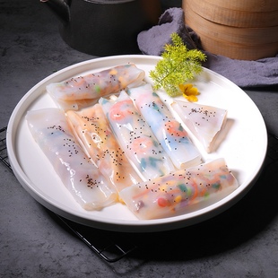 广式猪肠粉排骨陈村粉港式茶餐厅粉皮半成品加热早餐早茶面食商用