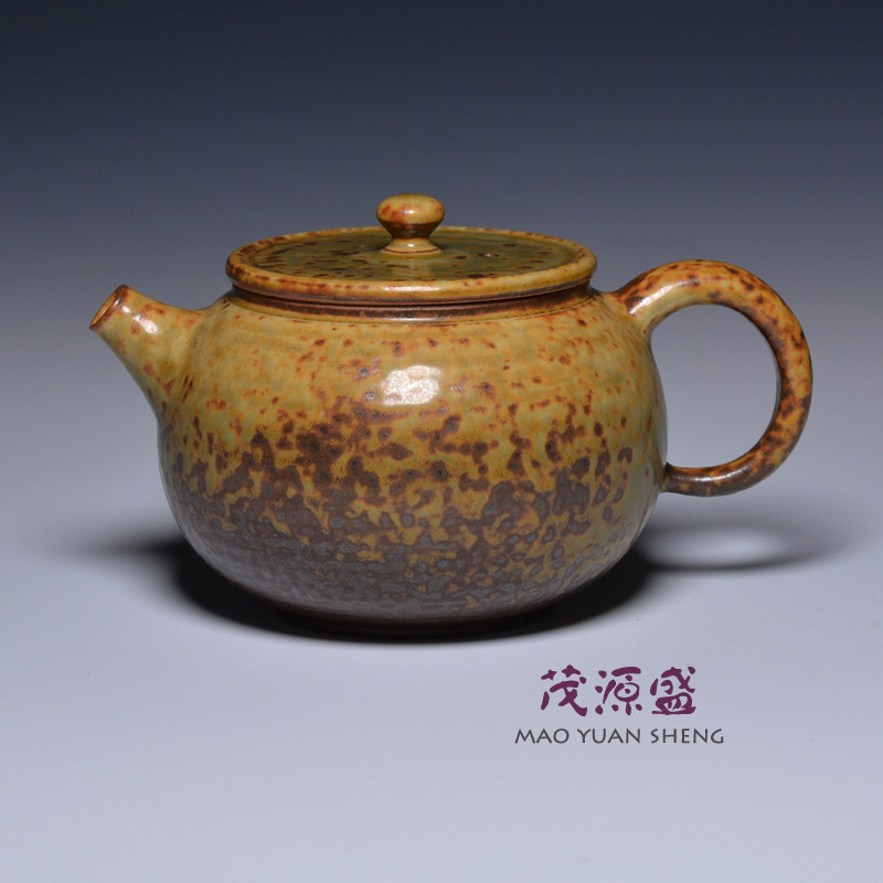 【茂源盛】台湾名师张书曜 纯手工中式复古茶壶 壶内无釉220ml
