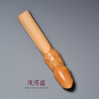 【茂源盛】茶道配件纯手工天然龟甲竹人面竹茶则茶叶茶荷茶匙细工