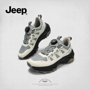 jeep运动休闲鞋女2024秋冬新款爆款舒适透气跑步鞋轻便一脚蹬女鞋