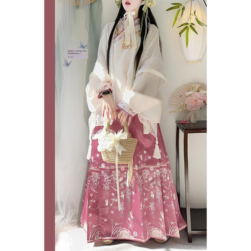 晴雅记原创2024马面裙汉洋折衷