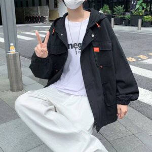 日系机能工装夹克男大码宽松2023年炸街韩版潮牌秋季JK09066-P45图片
