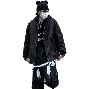 欧美简约炸街飞行夹克男潮牌街头痞帅宽松秋外套棒球服JK008-P58图片