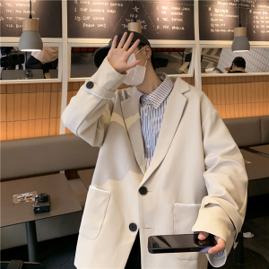 炸街小西装外套男高宽松休闲潮ins春秋港风痞帅西服XZ01380-P58图片