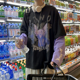 假两件卫衣男港风潮流韩版宽松秋季休闲套头衫外套MY089-P35，男装卫衣，星座308B-1