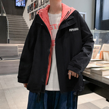 假两件夹克男宽松连帽外套ins潮流百搭时尚休闲上衣JK0266-P60，男装夹克，星座308B-1